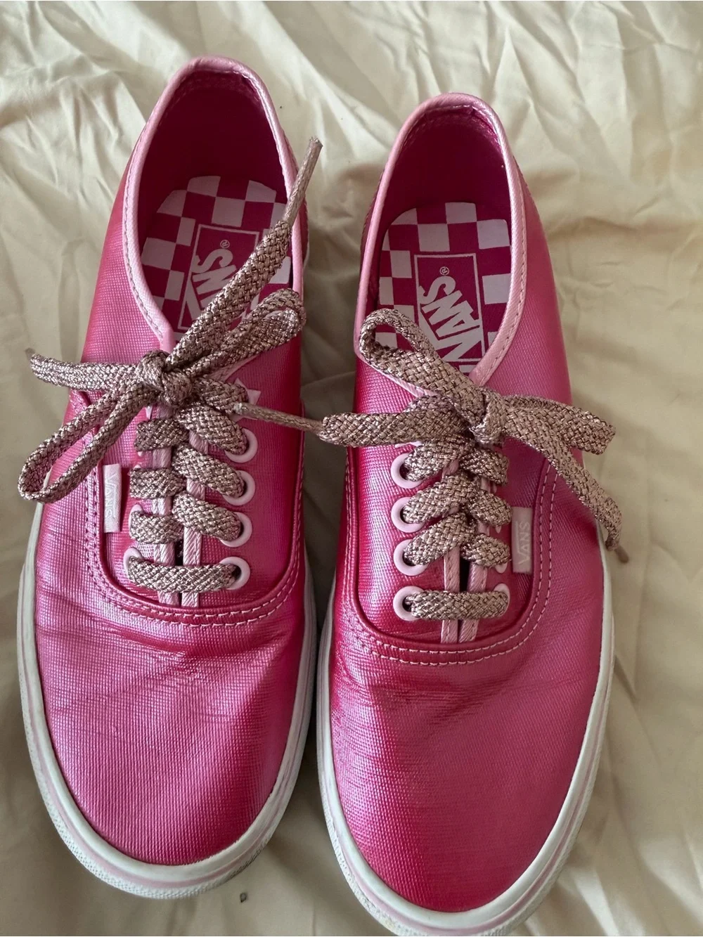 Vans Limited Edition Barbie  Pink Canvas Low-Top Sneakers